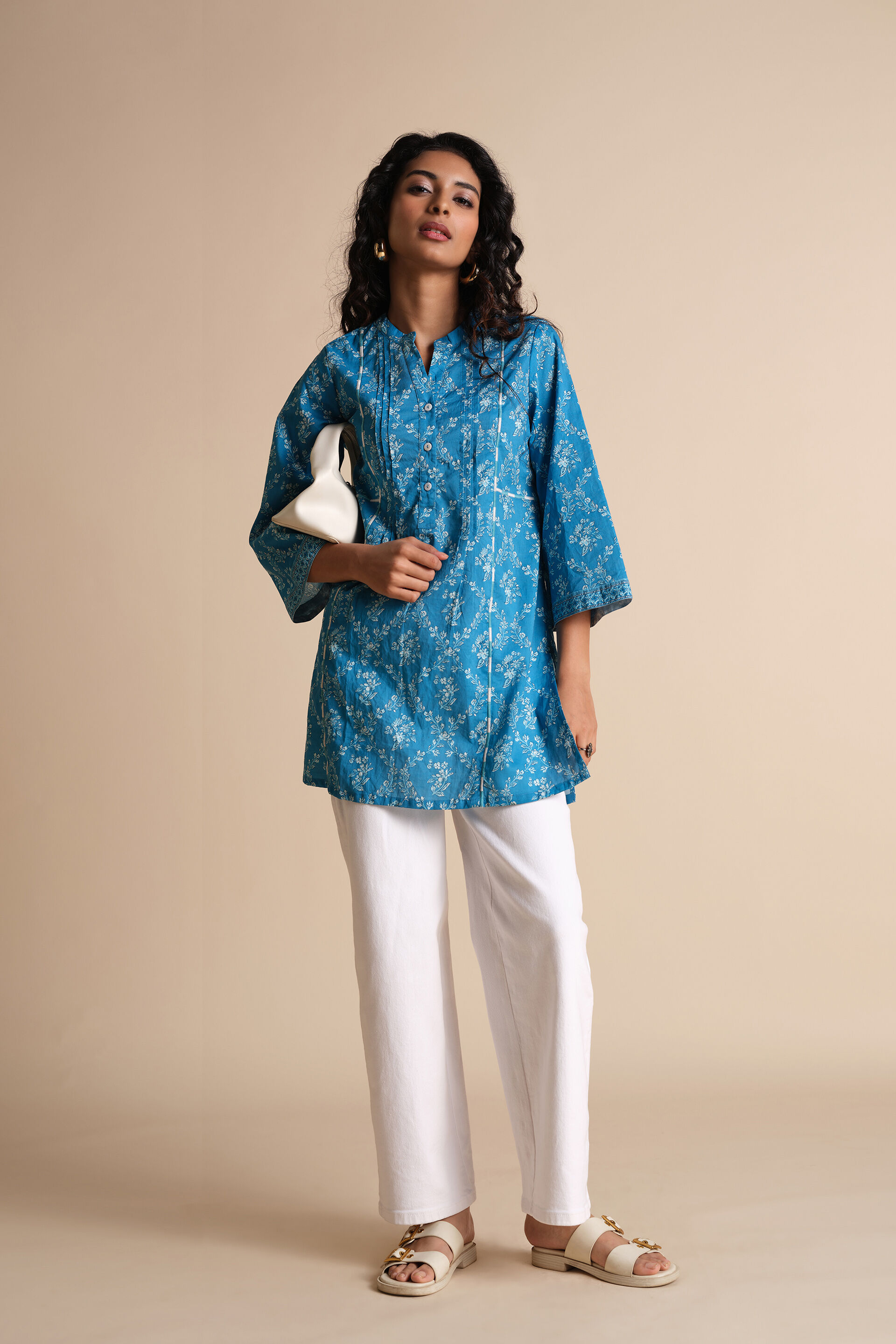 Blue Bahar Tunic, Light Blue, image 2